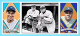 Babe Ruth Lou Gehrig 1912 Hassan Triple Folder Custom Card - 3640