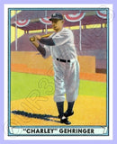 Charlie Gehringer 1941 Play Ball Reproduction Card - 3780