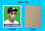 Charlie Gehringer 1948 Leaf Custom Card - 3915