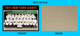 1951 New York Giants 1971 Topps Custom Card - 4596