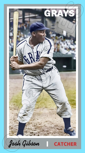 Josh Gibson 1970 Topps Tall Boy Custom Card - 4646
