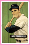 Hank Greenberg 1951 Bowman Custom Card - 4020