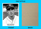 Hank Greenberg 1947 Tip Top Bread Custom Card - 3826