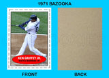 Ken Griffey Jr. 1971 Bazooka Custom Card - 4670