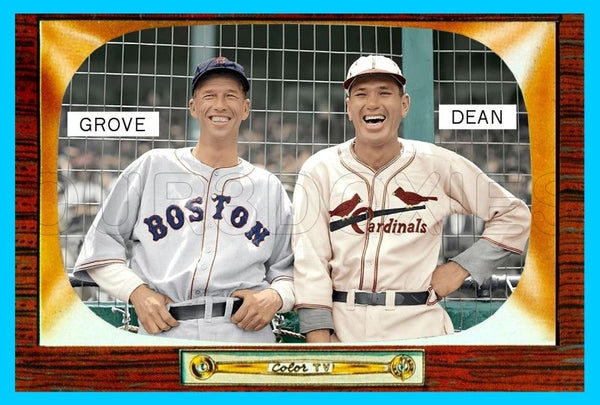 Lefty Grove Dizzy Dean 1955 Bowman Custom Card - 4067