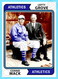Lefty Grove Connie Mack 1974 Topps Custom Card - 4814