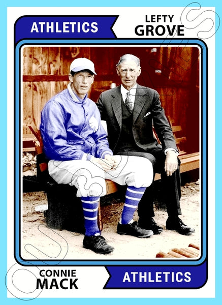 Lefty Grove Connie Mack 1974 Topps Custom Card - 4814