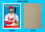 Bryce Harper 1958 Topps Custom Card - 4122