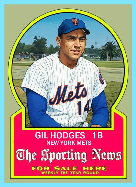 Gil Hodges 1928 Sporting News Custom Card - 4958