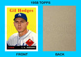 Gil Hodges 1958 Topps Custom Card - 4123