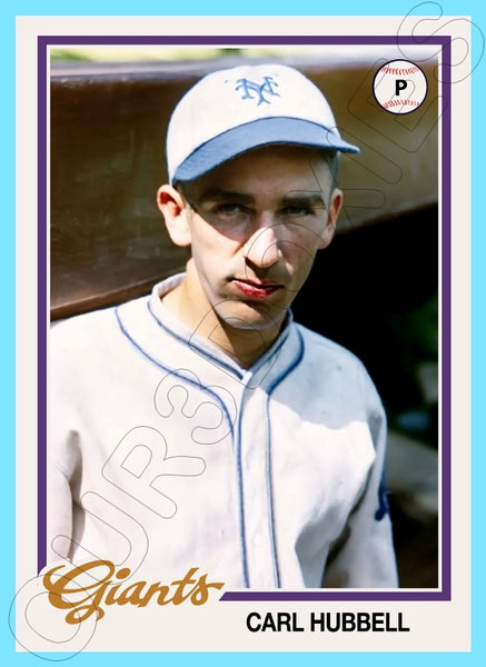 Carl Hubbell 1978 Topps Custom Card - 4897