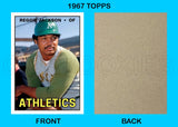 Reggie Jackson Athletics 1967 Topps Custom Card - 4473