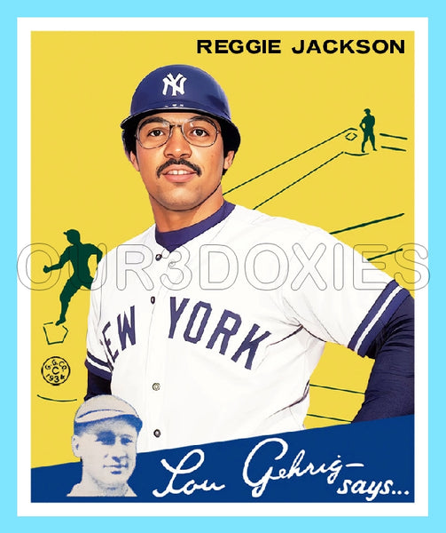 Reggie Jackson 1934 Goudey Custom Card - 3725