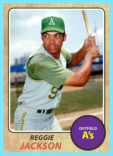 Reggie Jackson 1968 Topps Custom Card - 4501