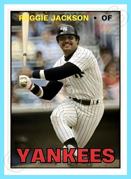Reggie Jackson Yankees 1967 Topps Custom Card - 4474