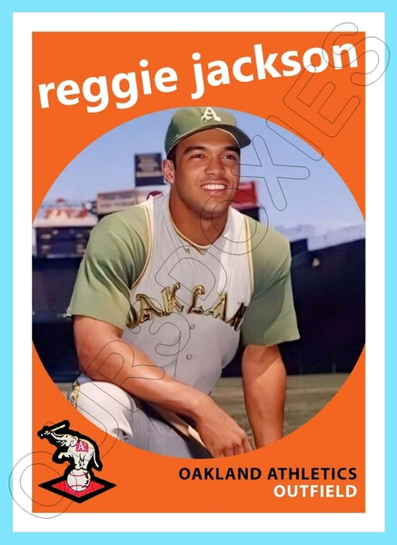 Reggie Jackson 1959 Topps Custom Card - 4166