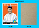 Walter Johnson 1958 Topps Custom Card - 4126