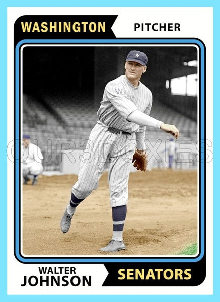 Walter Johnson 1974 Topps Custom Card - 4816