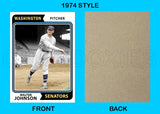 Walter Johnson 1974 Topps Custom Card - 4816