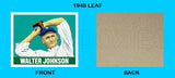 Walter Johnson 1948 Leaf Custom Card - 3938