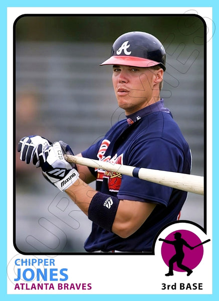 Chipper Jones 1973 Topps Custom Card - 4781