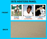 Mays Greenberg Kaline 1975 Hostess Panel #1 Custom Card - 4720
