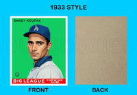 Sandy Koufax 1933 Goudey Custom Card - 3671