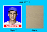 Sandy Koufax 1948 Leaf Custom Card - 3945