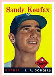 Sandy Koufax 1958 Topps Reproduction Card - 4128