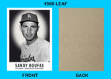 Sandy Koufax 1960 Leaf Custom Card - 4426