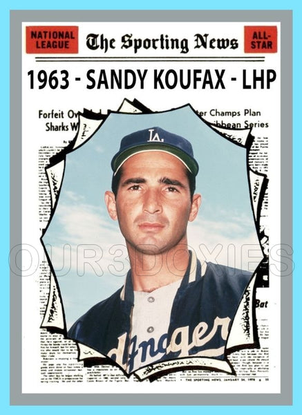 Sandy Koufax 1970 Topps AS Custom Card - 4565