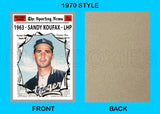 Sandy Koufax 1970 Topps AS Custom Card - 4565