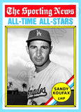 Sandy Koufax 1976 Topps AS Custom Card - 4861