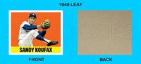 Sandy Koufax 1948 Leaf Custom Card - 3944