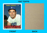 Sandy Koufax 1967 Topps Custom Card - 4478