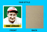 Ernie Lombardi 1948 Leaf Custom Card - 3949