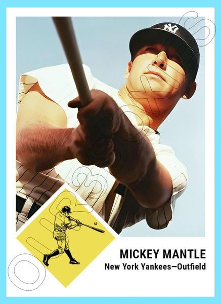 Mickey Mantle 1963 Fleer Custom Card - 4327