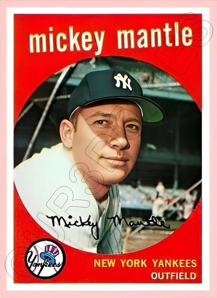 Mickey Mantle 1959 Topps Reproduction Card - 4169