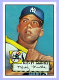 Mickey Mantle 1952 Topps Reproduction Card - 4030
