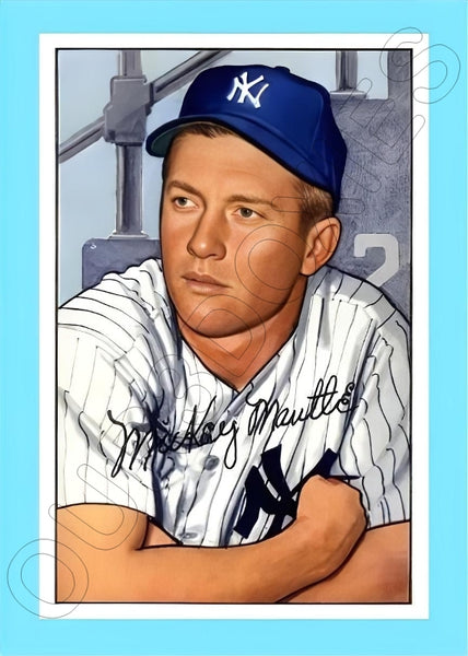 Mickey Mantle 1952 Bowman Reproduction Card - 4027