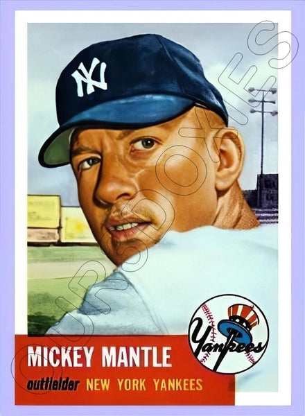 Mickey Mantle 1953 Topps Reproduction Card - 4041
