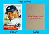 Mickey Mantle 1953 Topps Reproduction Card - 4041