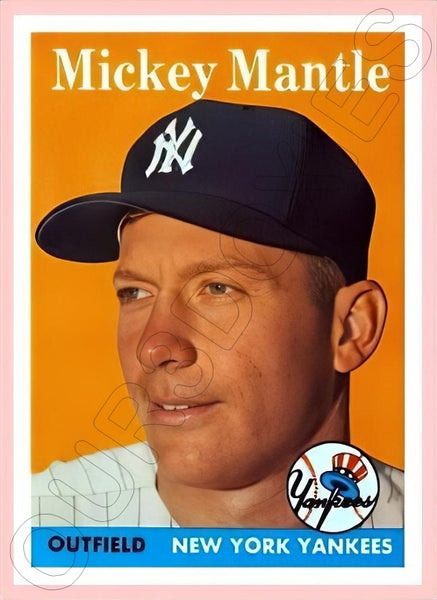 Mickey Mantle 1958 Topps Reproduction Card - 4131