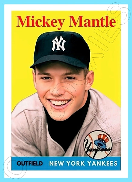 Mickey Mantle 1958 Topps Custom Card - 4132