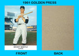 Mickey Mantle 1961 Golden Press Custom Card - 4235
