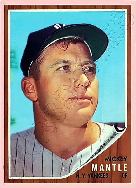 Mickey Mantle 1962 Topps Reproduction Card - 4295