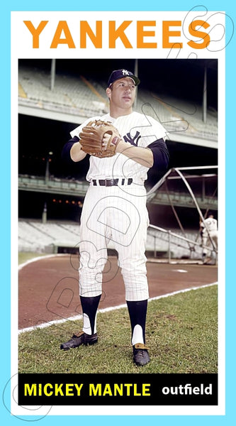 Mickey Mantle 1964 Topps Tall Boy Custom Card - 4633