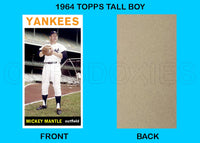 Mickey Mantle 1964 Topps Tall Boy Custom Card - 4633