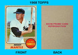 Mickey Mantle 1968 Topps Reproduction Card - 4502
