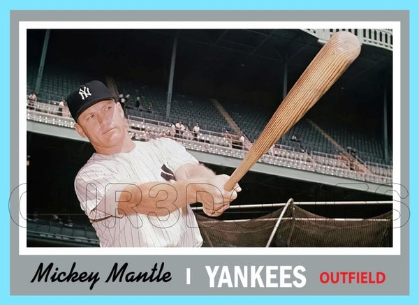 Mickey Mantle 1970 Topps Custom Card - 4567